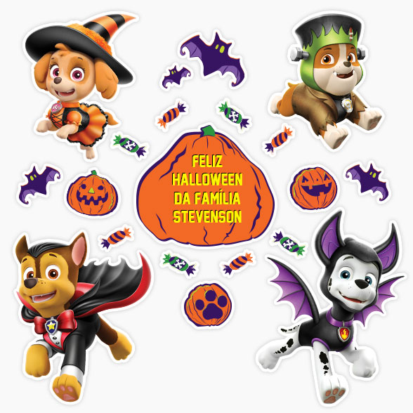 Adesivos de Halloween da Patrulha Canina™